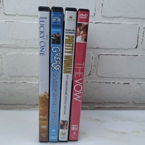 DVD Movie Collection: The Lucky One, Grease, Pretty Woman, The Vow